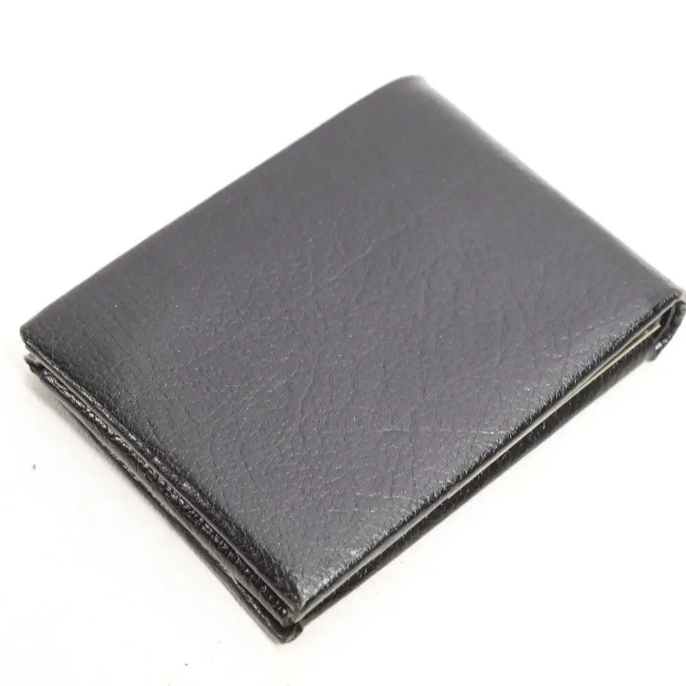 Vintage Genuine Leather Wallet Men S Bifold Bi-fold Black Pebbled ID Cards Cash